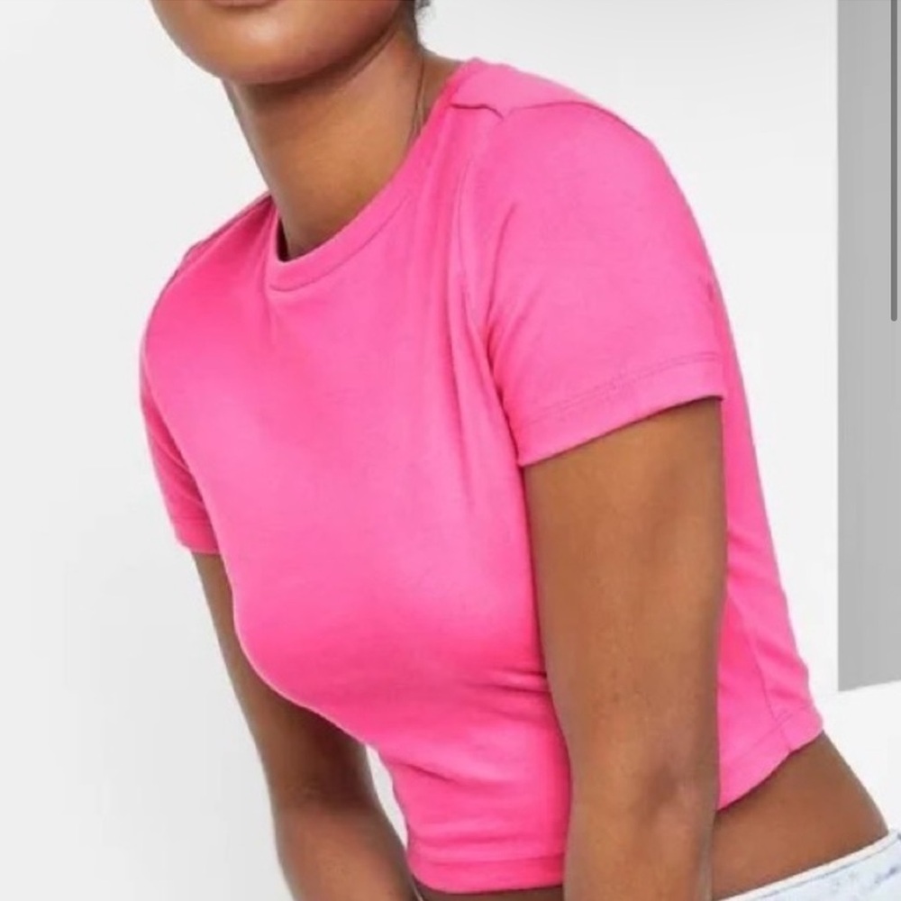 Wild Fable Pink Crop Top Relaxed Fit
